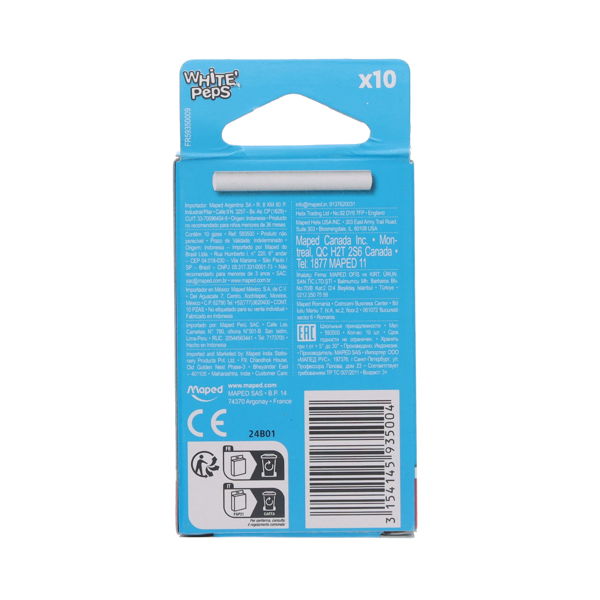 Maped Chalk White'peps (Pkt.10)