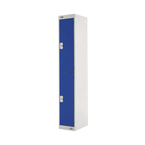 Two Compartment Locker 300x450x1800mm Blue Door MC00043