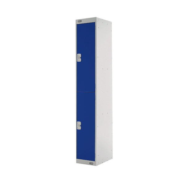 Two Compartment Express Standard Locker 300x450x1800mm Blue Door MC00154