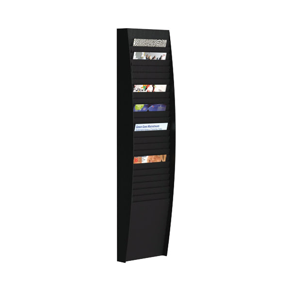 Fast Paper A4 Document Control Panel 25 Compartments Black V125.01