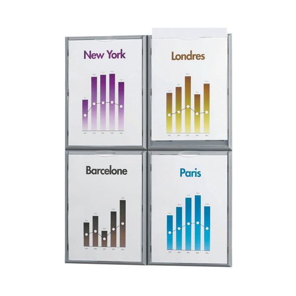 Fast Paper A4 Information Display Silver 4066X4.35