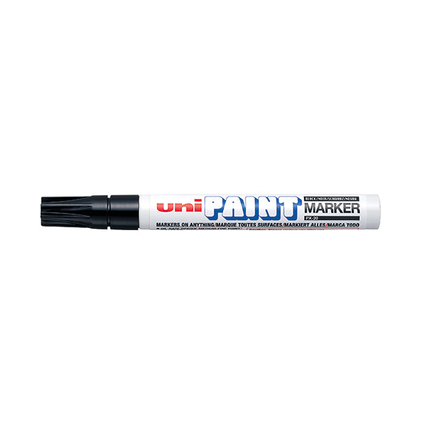Unipaint PX-20 Paint Marker Medium Bullet Black (Pack of 12) 545616000