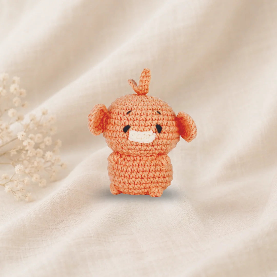 Knitty Critters Pouch Pals - Milo Monkey