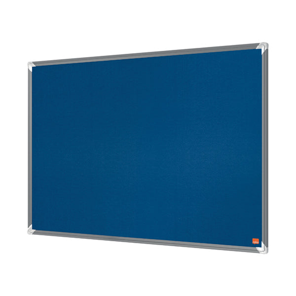 Nobo Premium Plus Felt Notice Board 600 x 450mm Blue 1915187