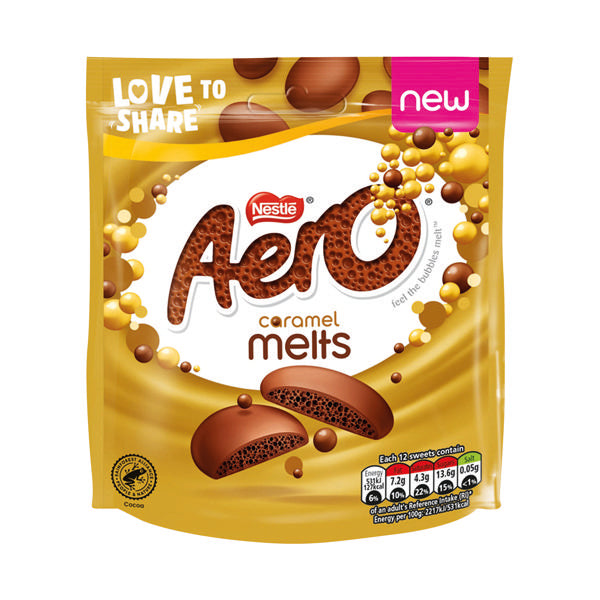 Nestle Aero Melts Caramel Pouch Bag 86g 12500158