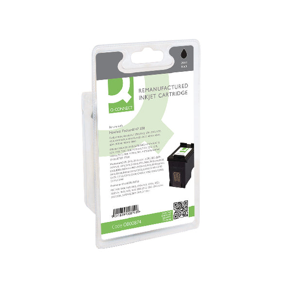 Q-Connect HP 338 Remanufactured Black Inkjet Cartridge C8765E