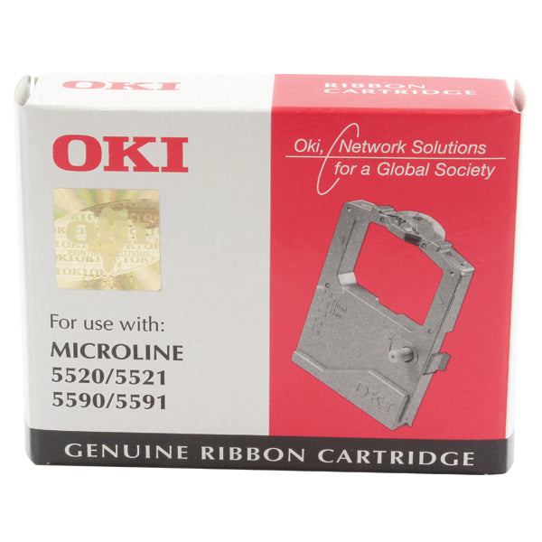 Oki Black Fabric Ribbon For Microline 5500 01126301
