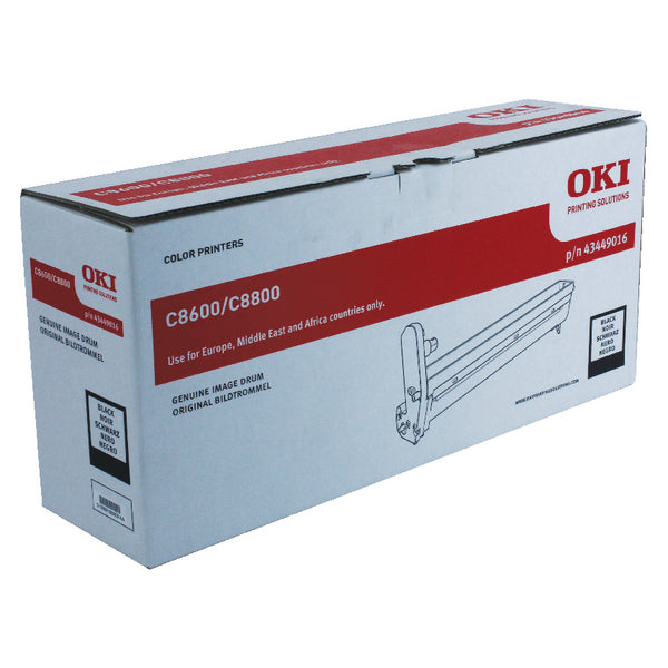 Oki C8600/C8800 Black Image Drum 43449016