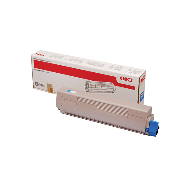 Oki MC853 MC873 7300 Pages Cyan Toner 45862839