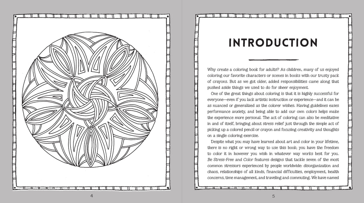Be Stress-Free and Colour Book