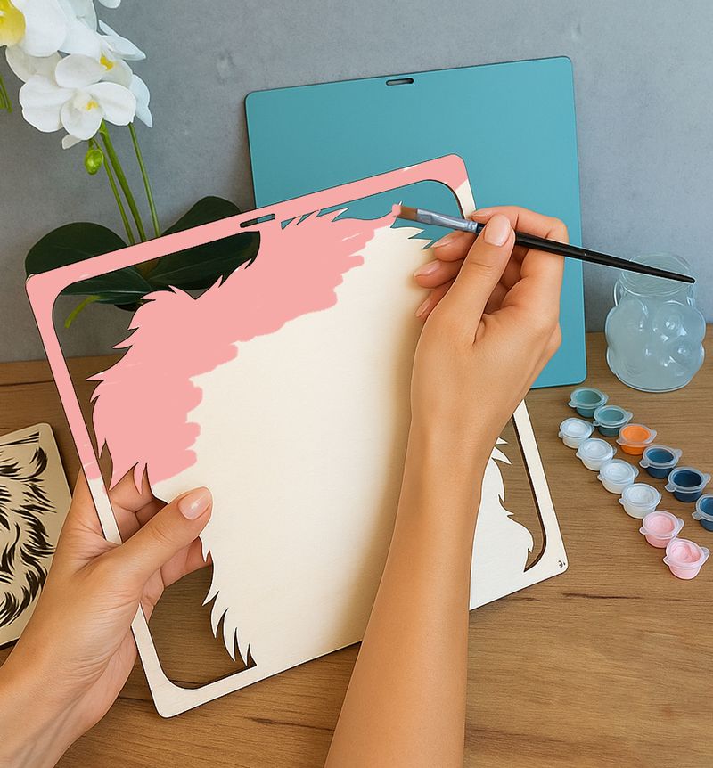 Splat Planet Wood Art Kit - Dog