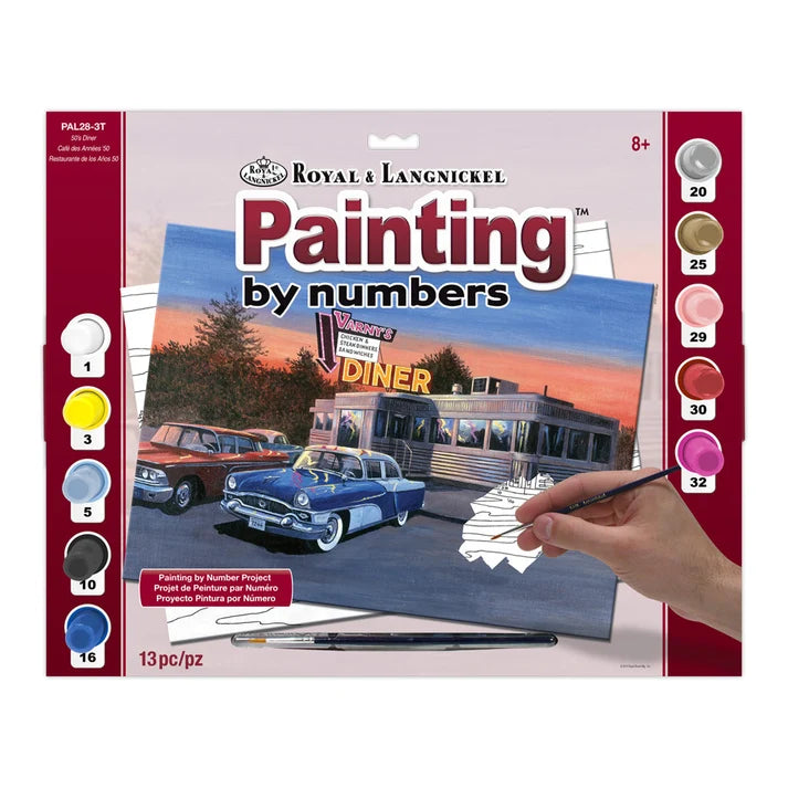 Paint By Numbers Large Kit - 50s Diner