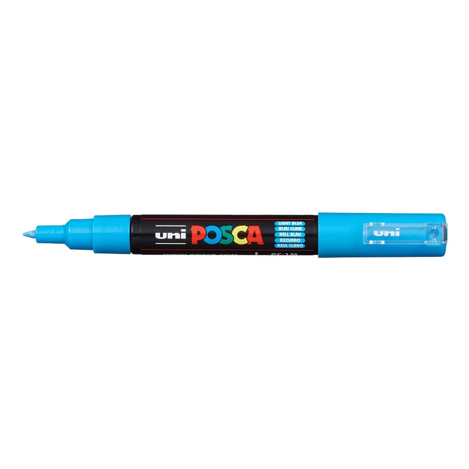 Posca PC-1M Extra Fine Bullet Tip Paint Marker Light Blue