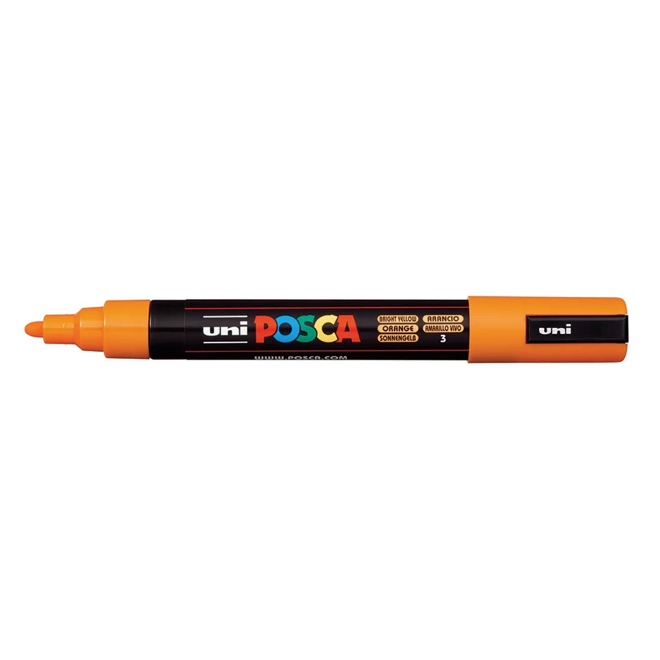 uni Posca PC-5M Medium Bullet Tip Paint Marker Bright Yellow