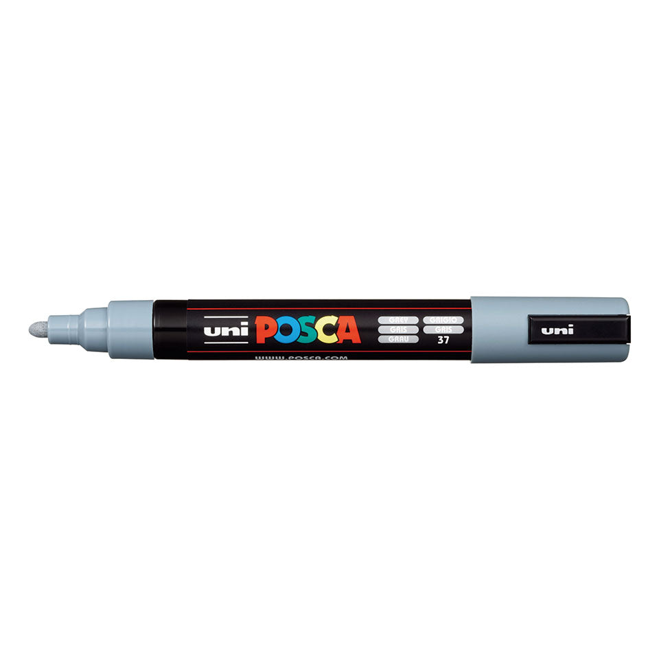 Posca PC-5M Medium Bullet Tip Paint Marker Grey