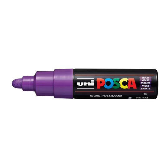 uni Posca PC-7M Marker Bold Bullet Tip Paint Marker Violet