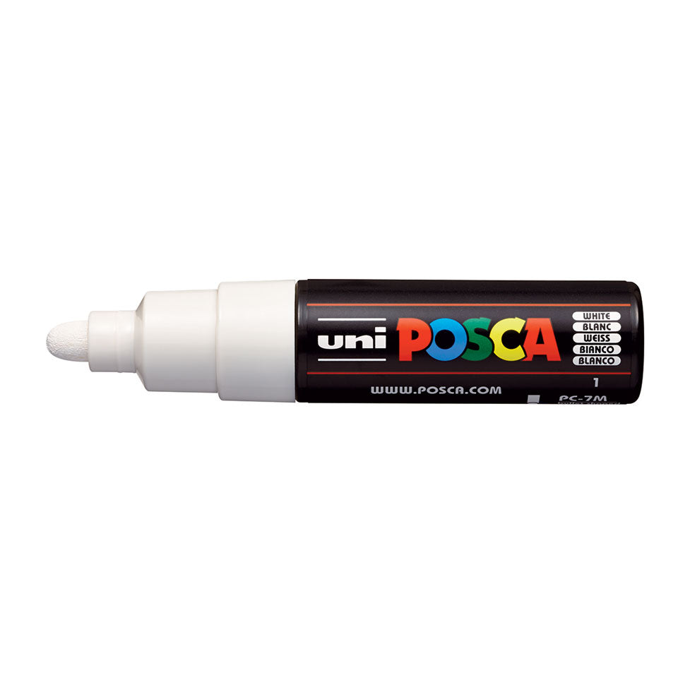 Posca PC-7M Marker Bold Bullet Tip Marker White