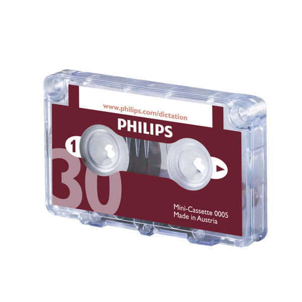 Philips Dictation Cassette 30 Minutes (Pack of 10) LFH0005/30