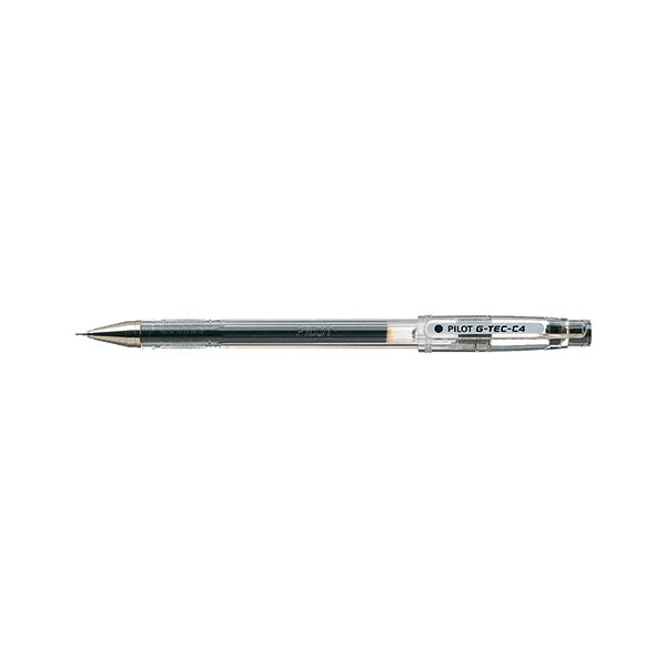Pilot G-TEC Micro Rollerball Needle Pen Black (Pack of 12) BLGC401