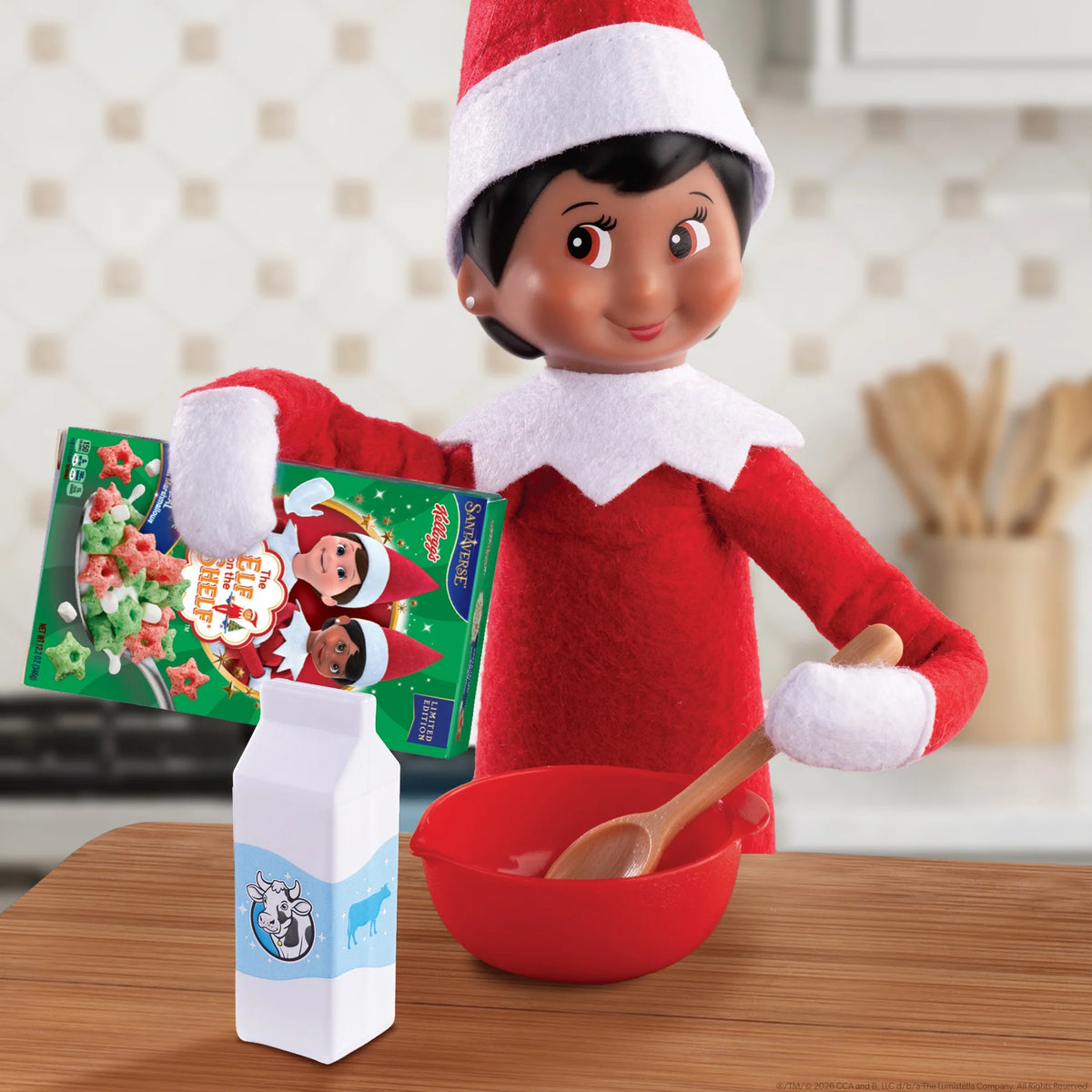 Elf on the Shelf Polar Props: Breakfast Cereal Prop Set