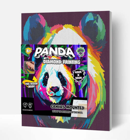 Panda Face Diamond Art