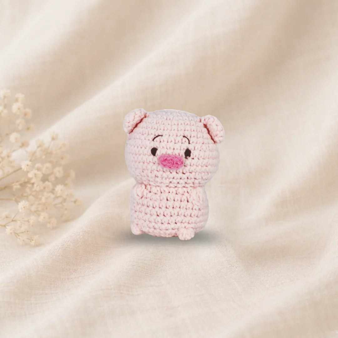 Knitty Critters Pouch Pals - Pearl Pig
