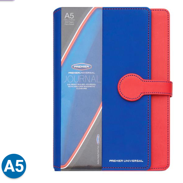 A5 256pg Blue Journal Ruled