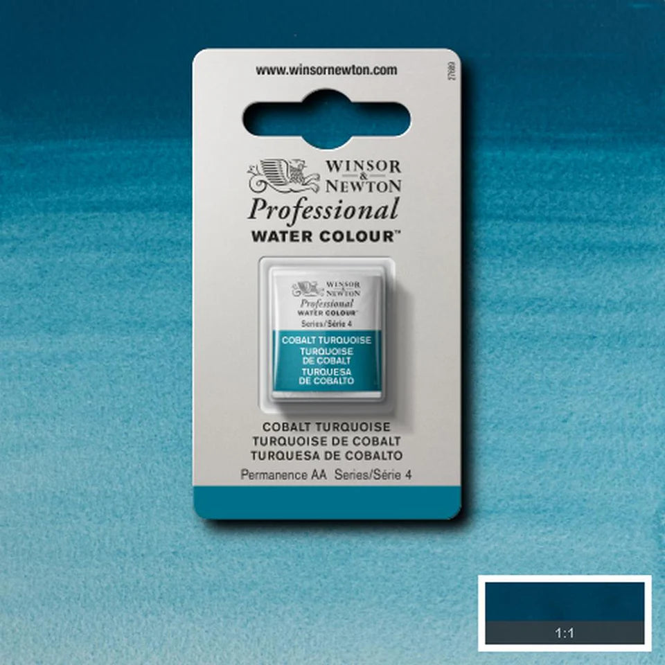 Professional Watercolour Series 4 Half Pan - Cobalt Turquoise