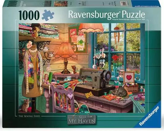 1000 Piece Jigsaw Puzzle - My Haven No 4: The Sewing Shed