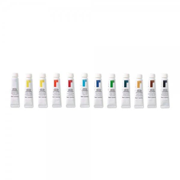 Reeves Fine Acrylic Paint Set (12 x 10ml)