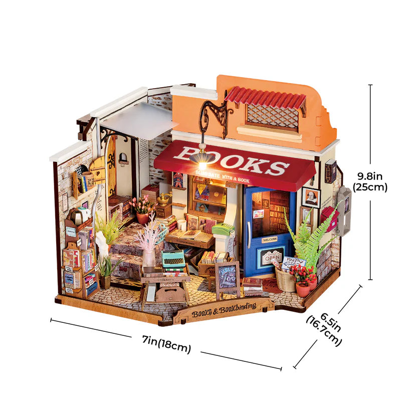 Rolife DIY Miniature House - Corner Bookstore