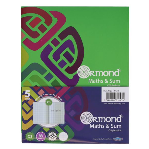 Ormond C3 Sum Copies - Pack of 5