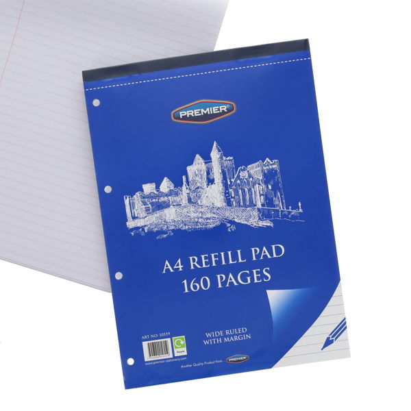 Premier Refill Pad - A4 Top Bound (160 Pages)