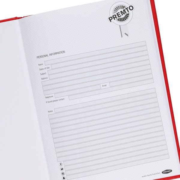 A4 160pg Hardcover Notebooks Asstorted Colours - Pack of 4