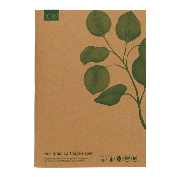 Icon A4 80pg 110gsm Kraft Sketch Book
