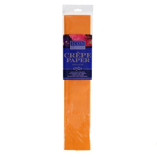 Crepe Paper Orange 50x250cm
