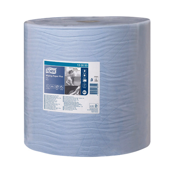 Tork W1 Wiping Paper Plus 2-Ply Blue 130050