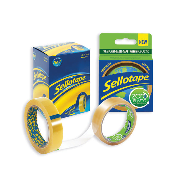 Sellotape Golden Tape 24mmx66m Buy 6 Packs Get FOC Zero Plastic Tape SE810863