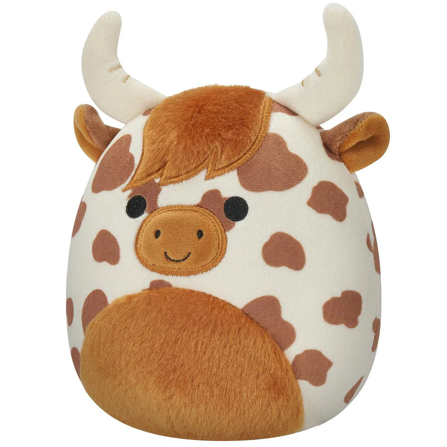 Squishmallows 8 inch - Alonzo the Brown & White Highland Cow