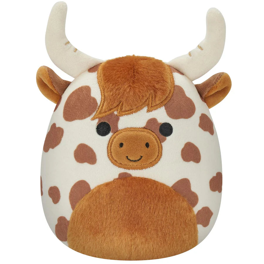 Squishmallows 8 inch - Alonzo the Brown & White Highland Cow