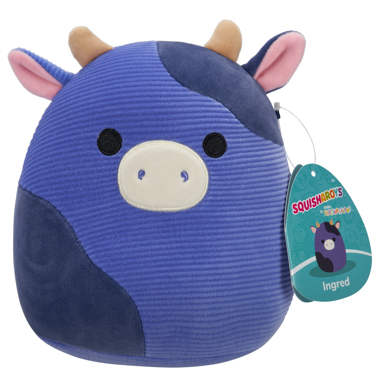 Squishmallows Squisharoys 7.5 Inch - Ingred the Dark Purple Cow