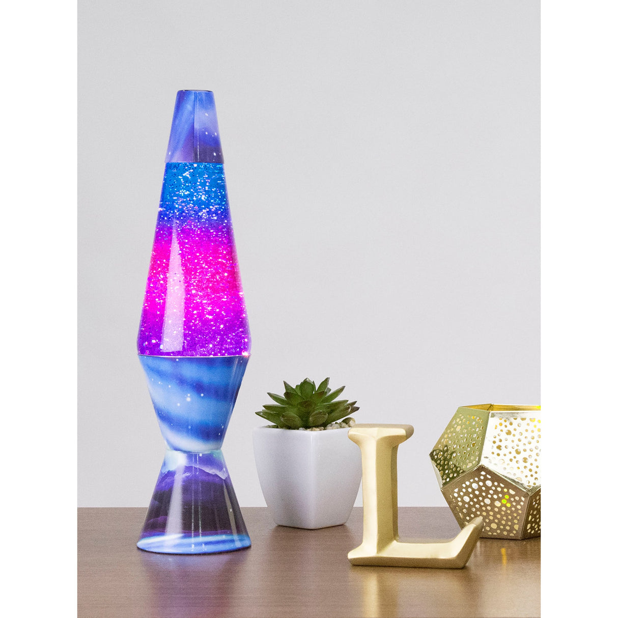 Lava Lamp Northern Lights Purple Blue 14.5 Inch