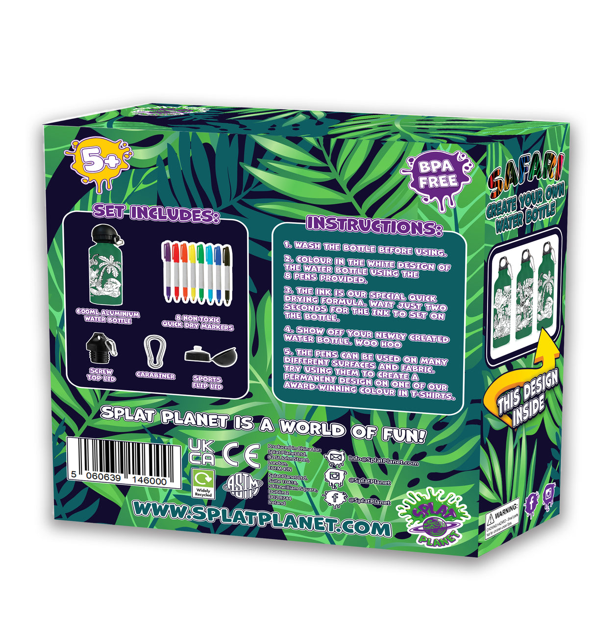 Create Your Own Water Bottle Set - Safari