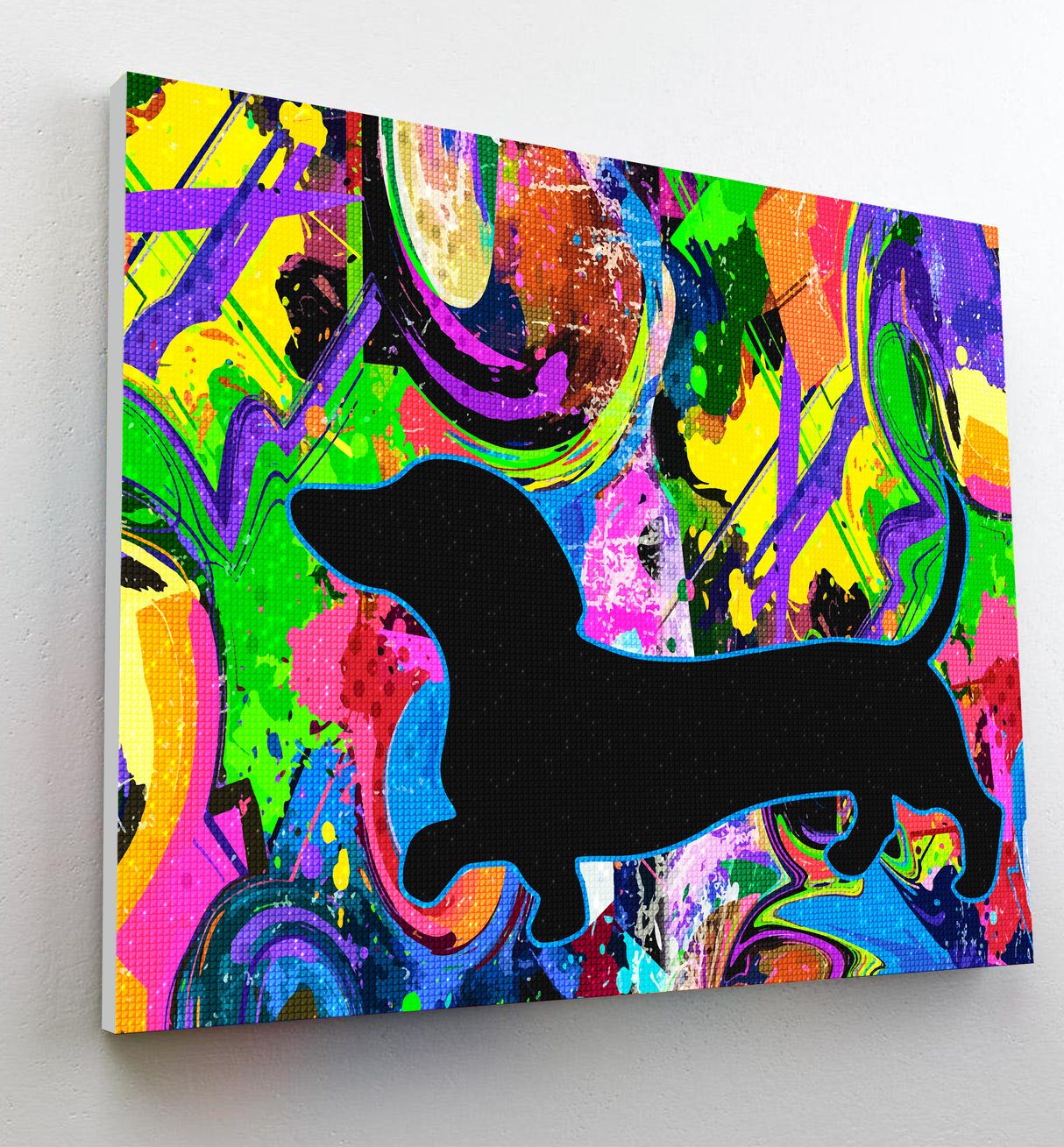 Sausage Dog Diamond Painting Art Kit Splat Planet