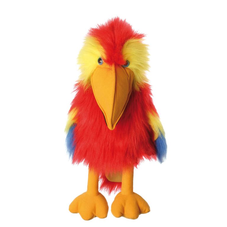 Large Birds: Scarlet Macaw Puppet