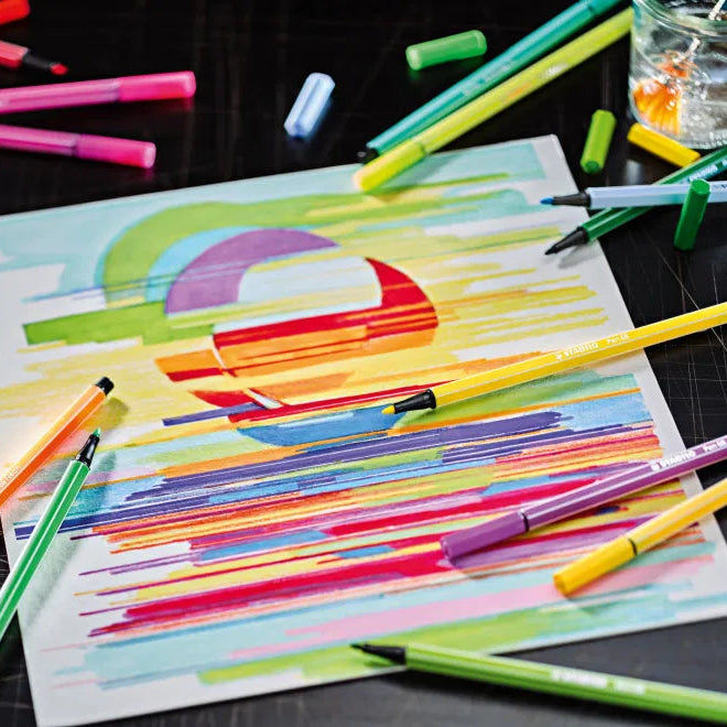 Stabilo Point 88 Arty Fineliners - Assorted Colours (24 Pack)
