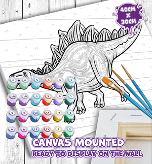 Stegosaurus Paint By Numbers Kit Splat Planet