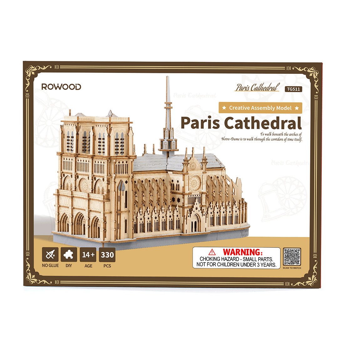 3D Wooden Puzzle - Paris Cathedral