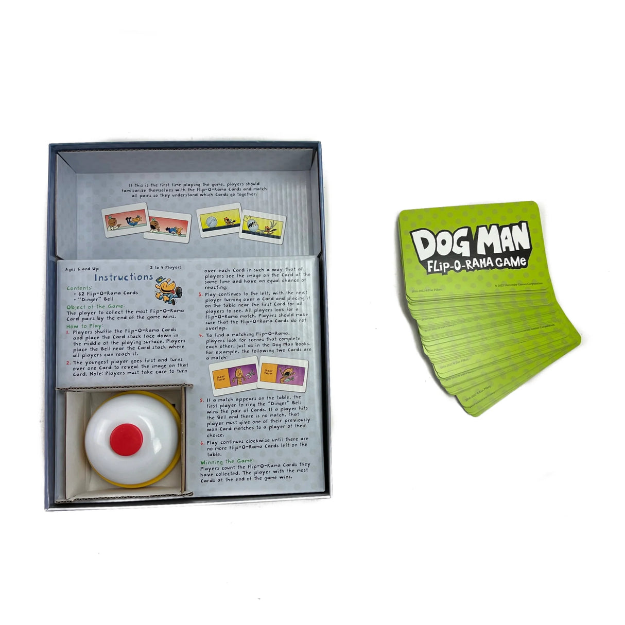 Dog Man Flip-O-Rama Card Game