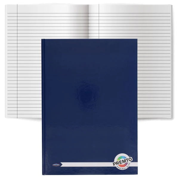 A4 160pg Hardcover Notebook - Admiral Blue